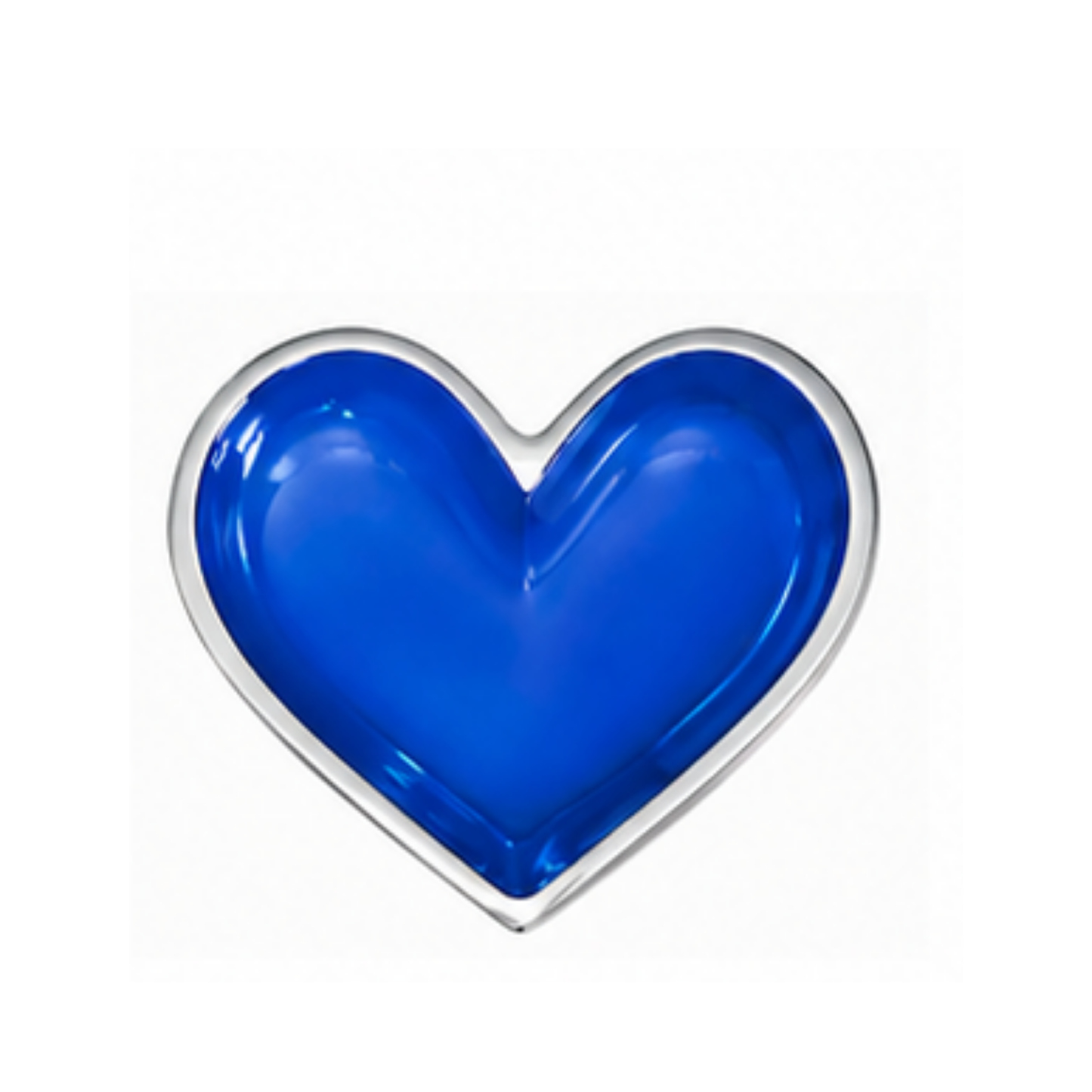 Tiny Sapphire Blue Heart