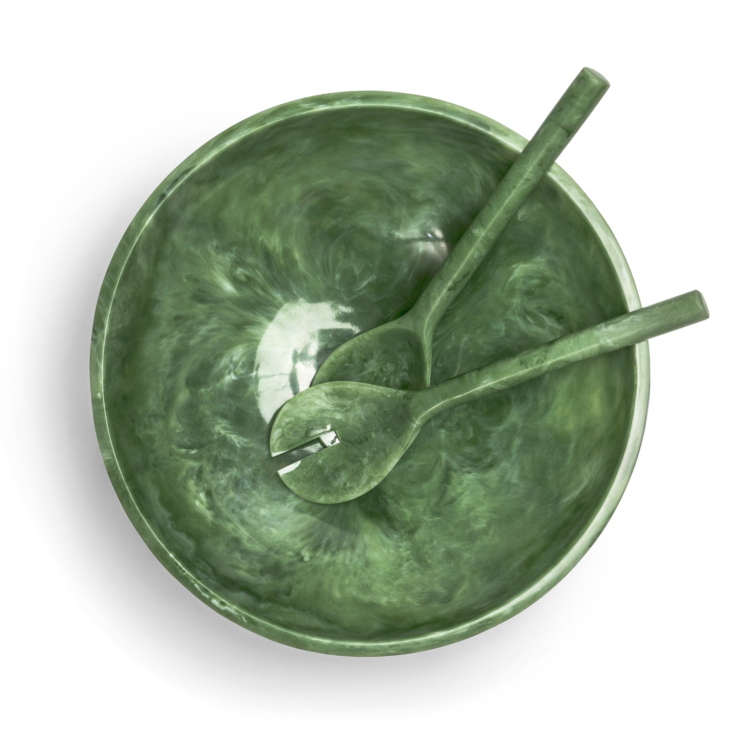 EveryWare Resin Servers - Green Swirl