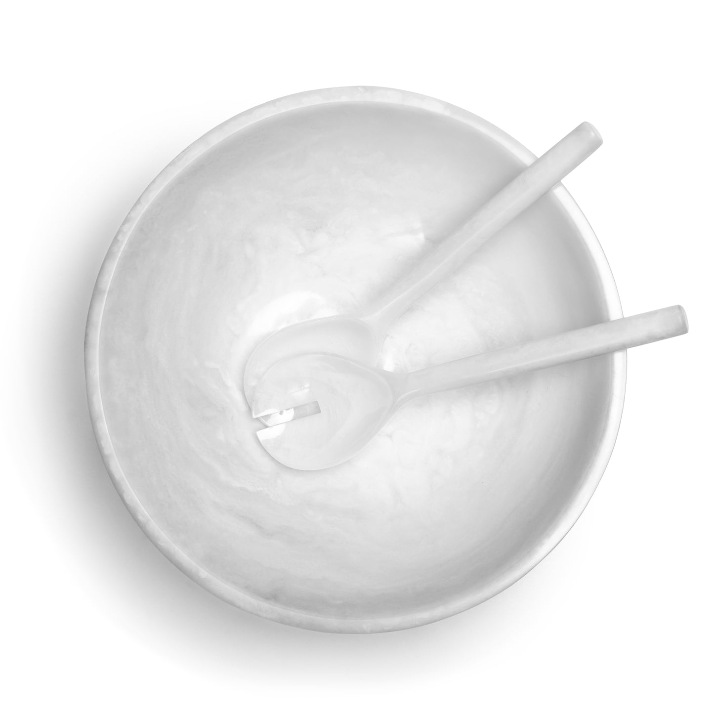 EveryWare Resin Bowl - White Swirl
