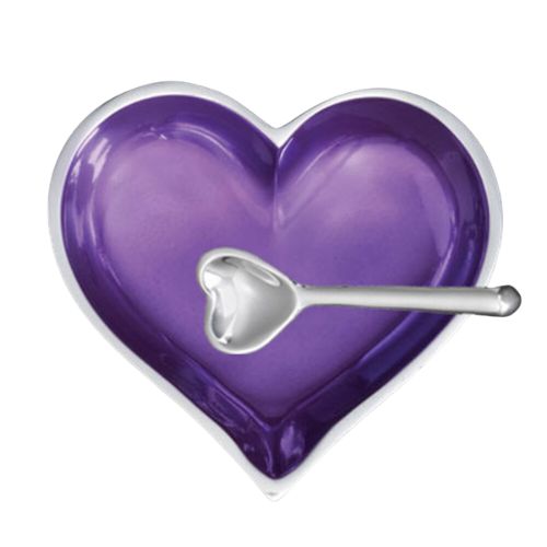 Birthstone Heart with Spoon - February