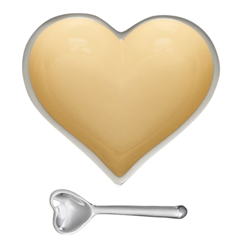 Happy Banana Heart with Spoon