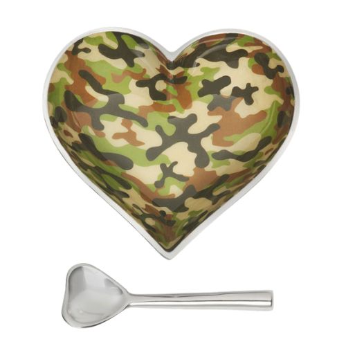 Happy Camo Heart with Spoon