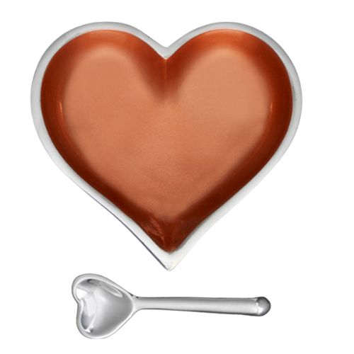 Happy Copper Heart with Spoon