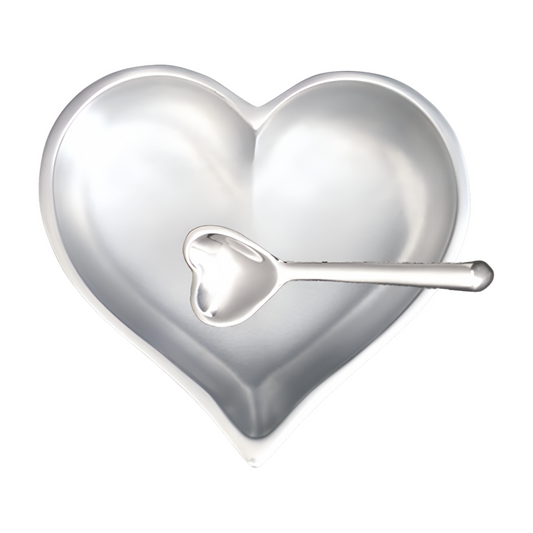 Birthstone Heart with Spoon - April