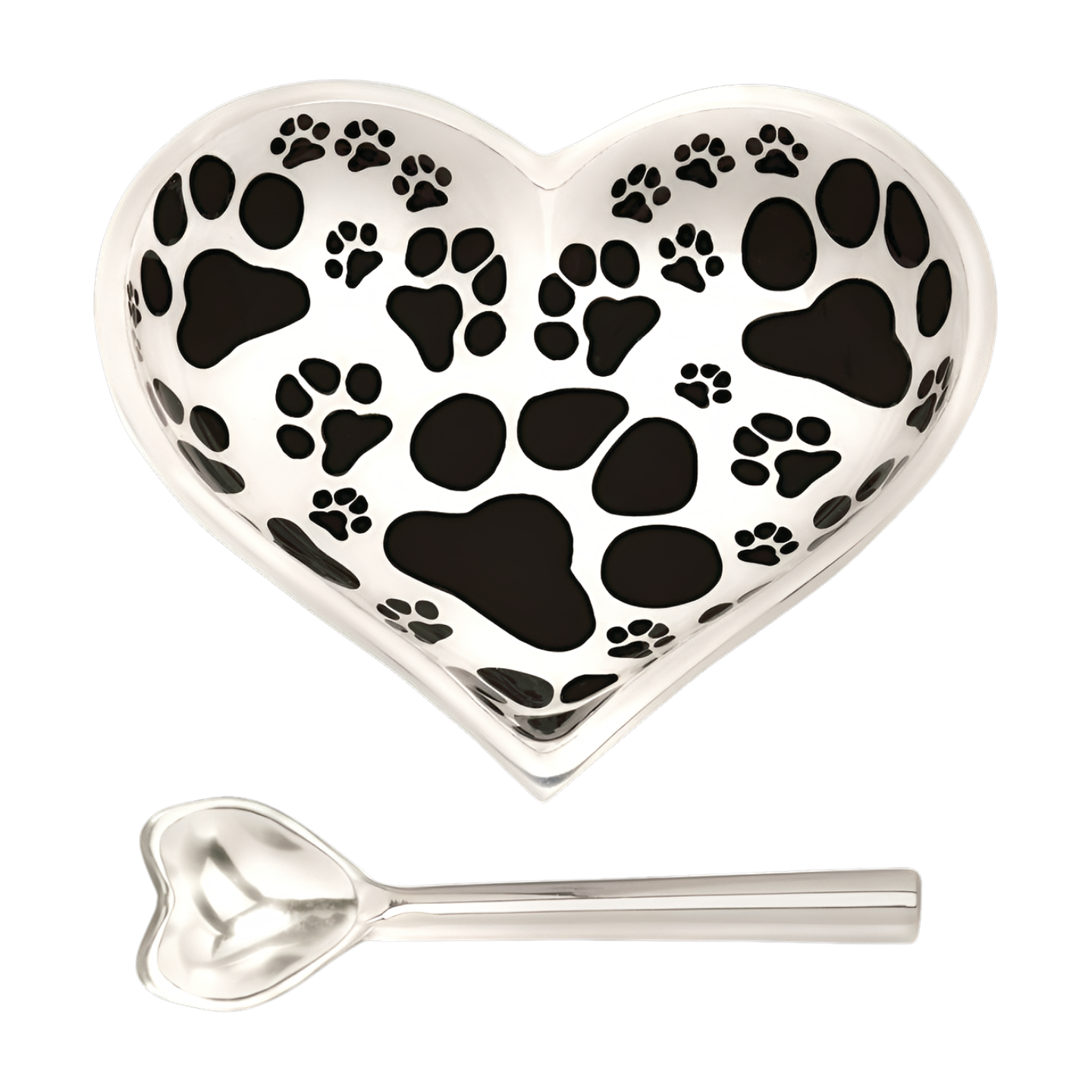 Happy Puppy Love Heart with Spoon