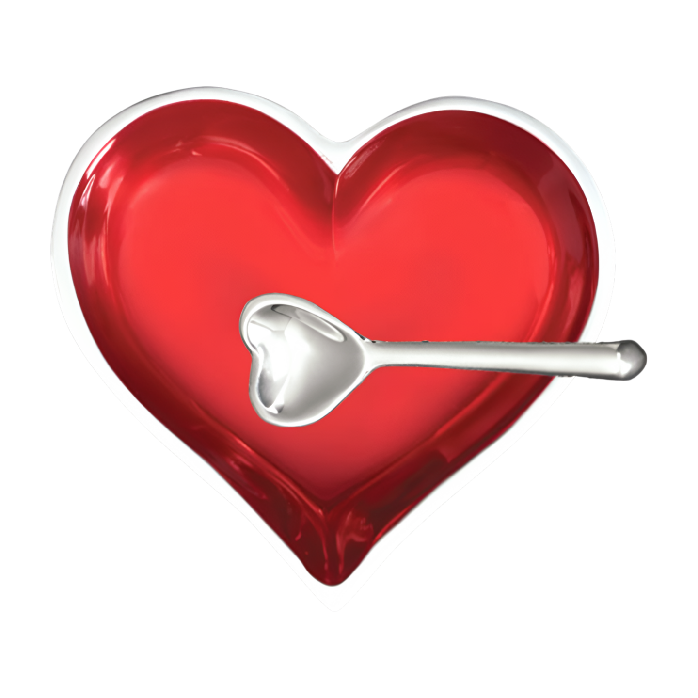 Birthstone Heart with Spoon - January