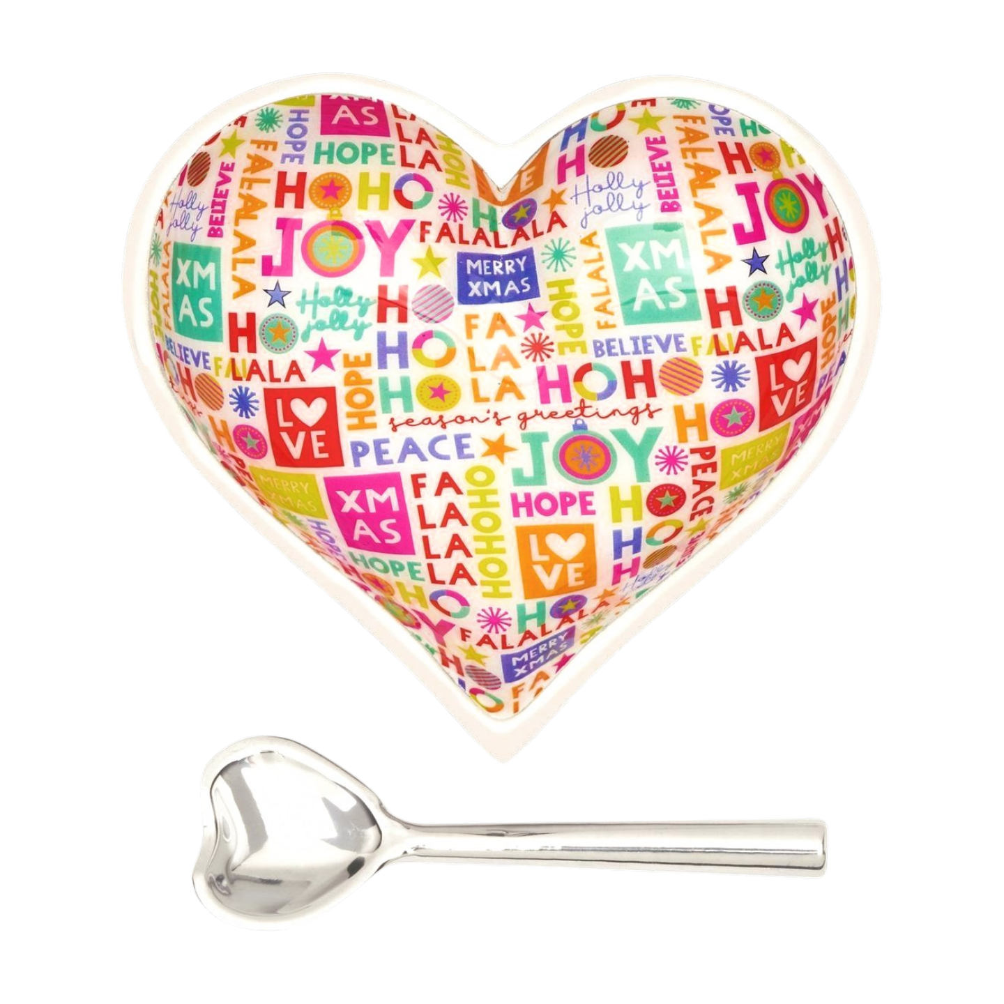 Happy Holidays Heart with Spoon