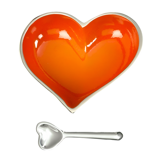 Happy Orange Heart with Spoon