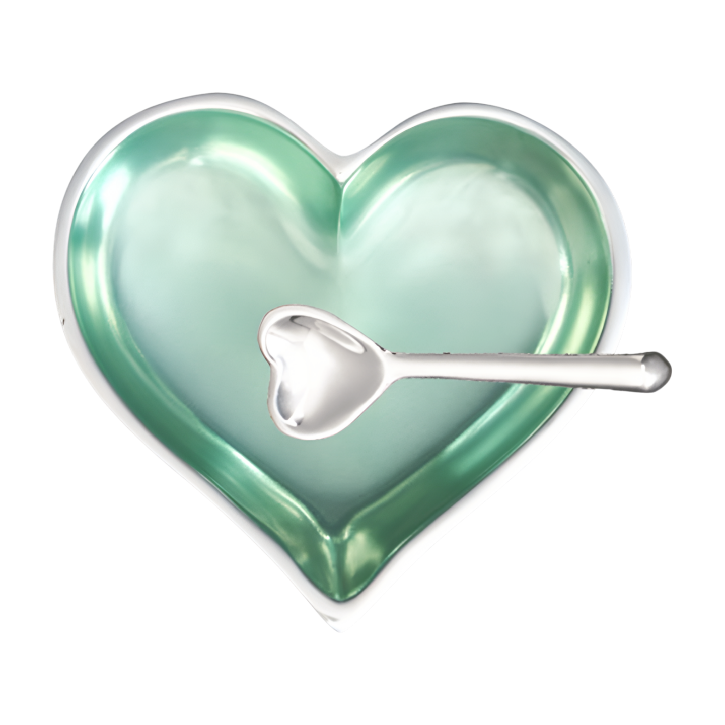 Birthstone Heart with Spoon- August