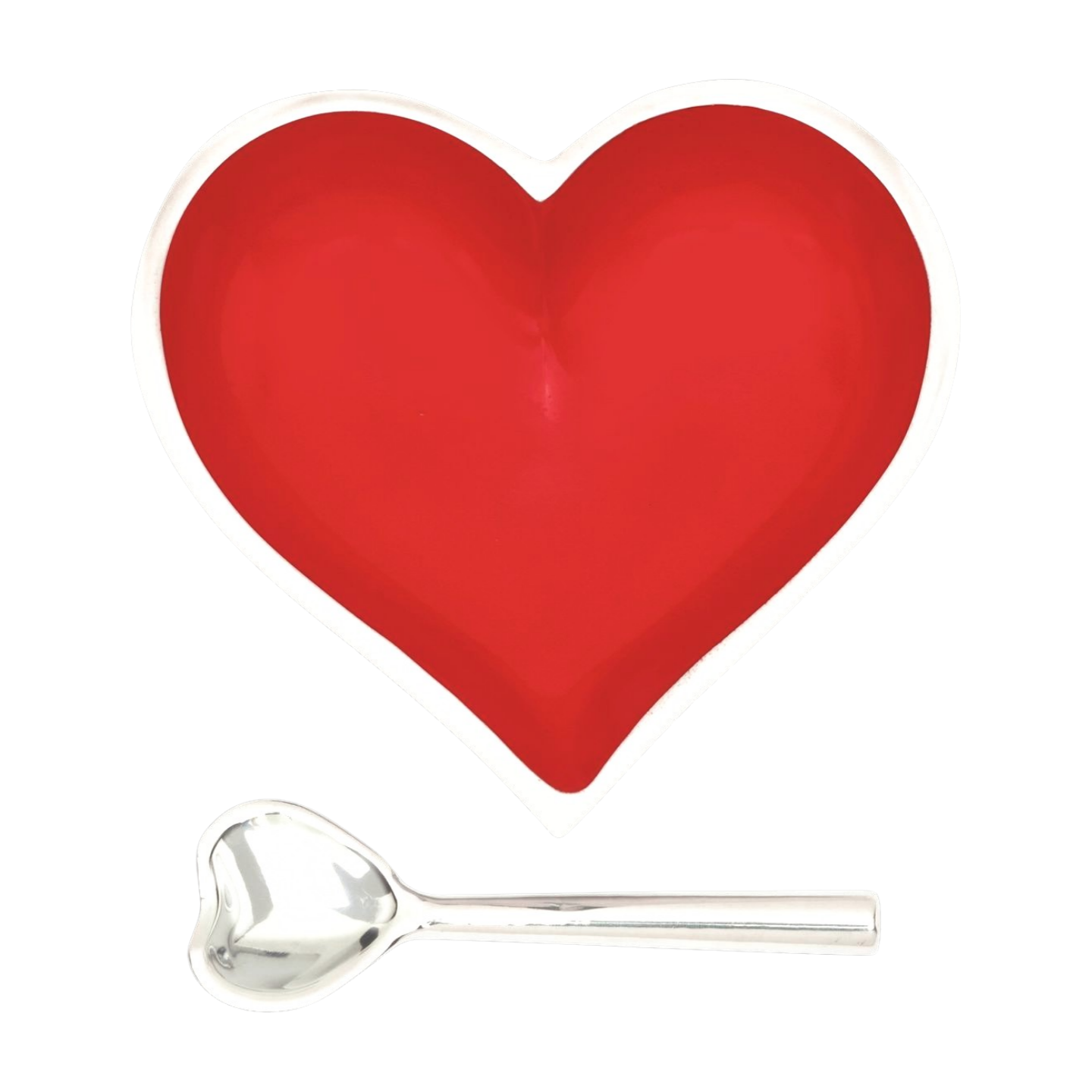 Birthstone Heart with Spoon- July