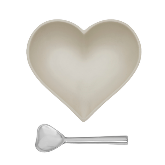 Happy Sand Heart with Spoon