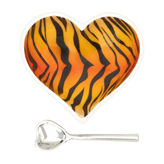 Happy Tiger Heart with Spoon