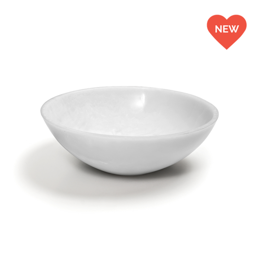 EveryWare Resin Bowl - White Swirl