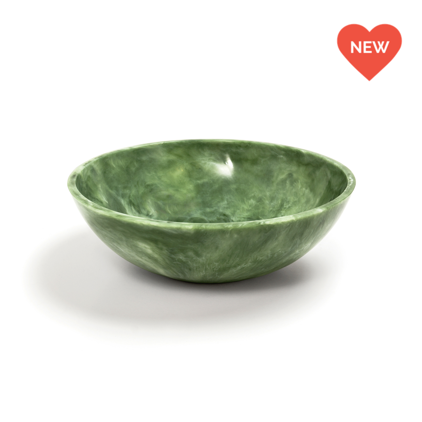 EveryWare Resin Bowl - Green Swirl