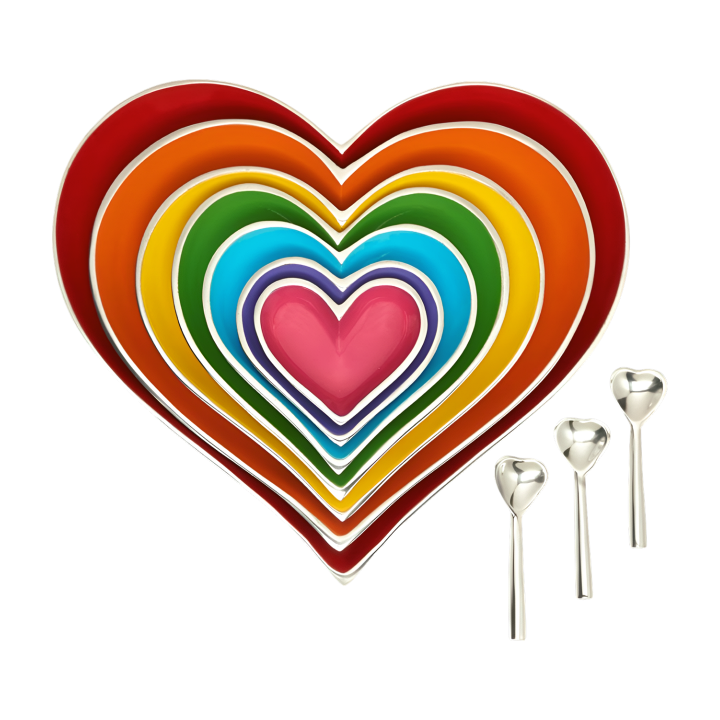 Seven Hearts Rainbow Set