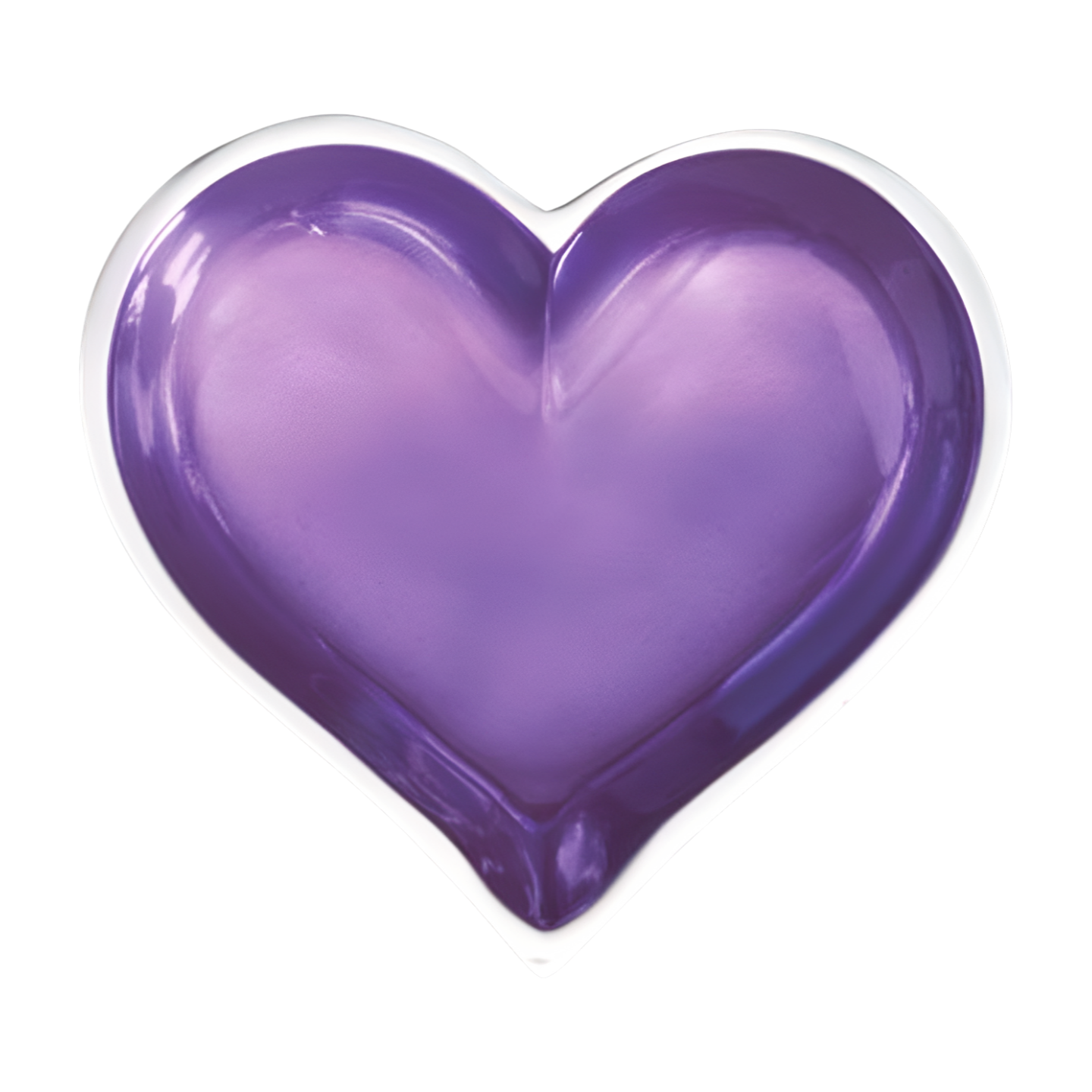 Tiny Amethyst Purple Heart