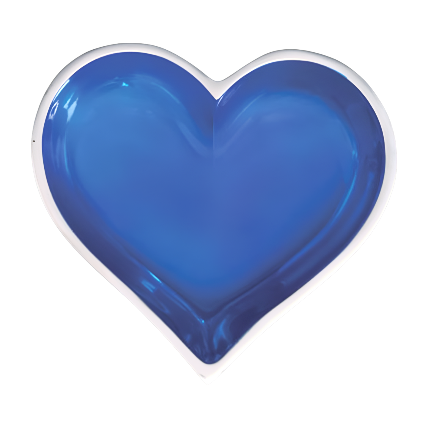 Tiny Sapphire Blue Heart