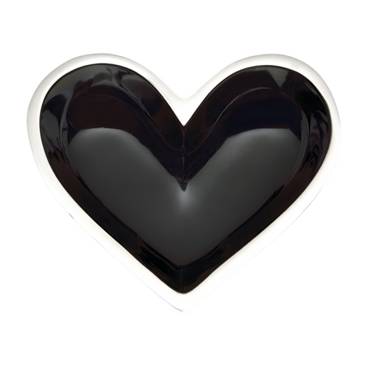 Tiny Shiny Black Heart