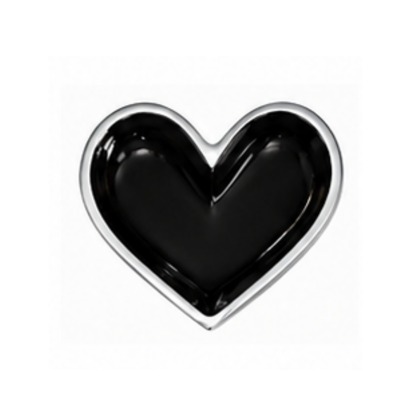 Tiny Shiny Black Heart