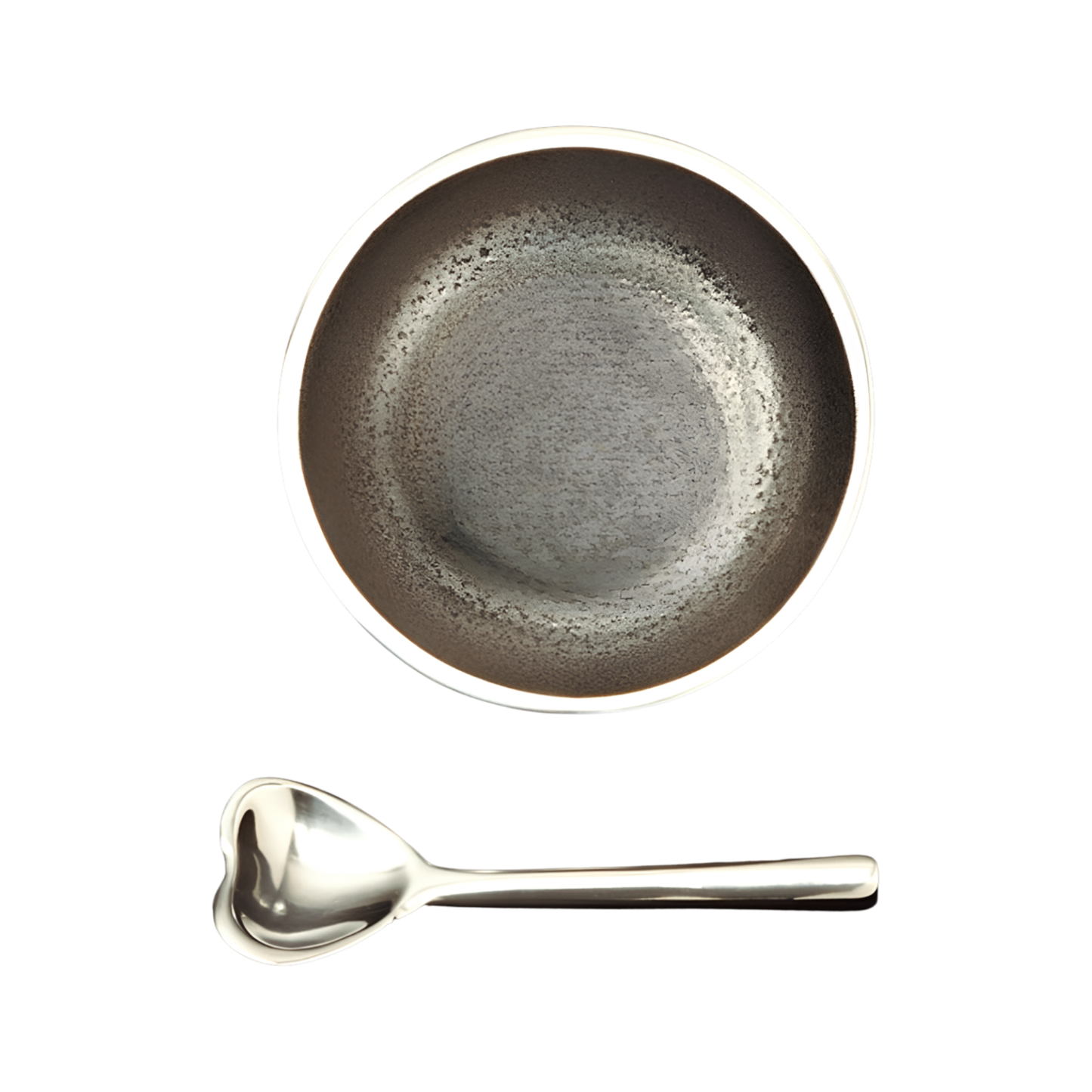 Plain Dot with Heart Spoon