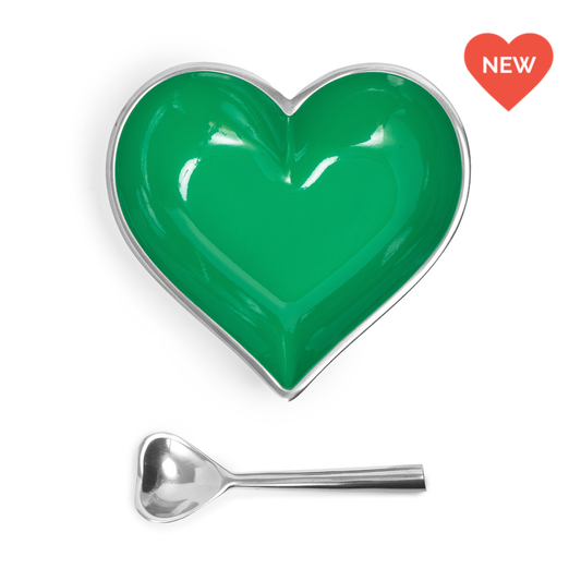 Happy New Green Heart with Spoon