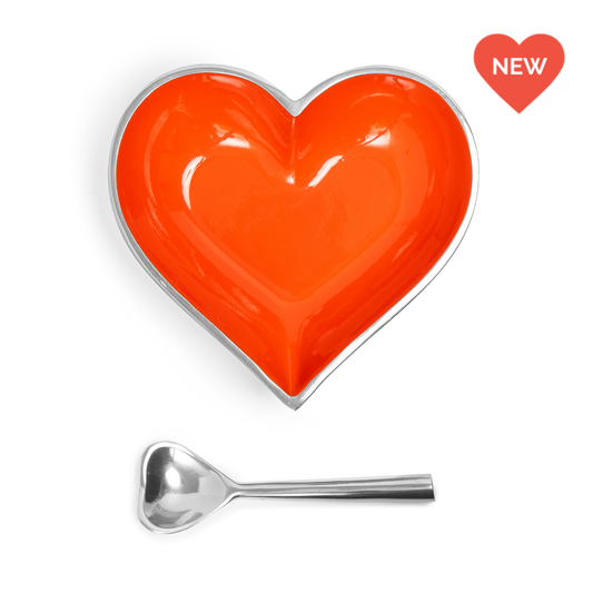 Happy New Orange Heart with Spoon