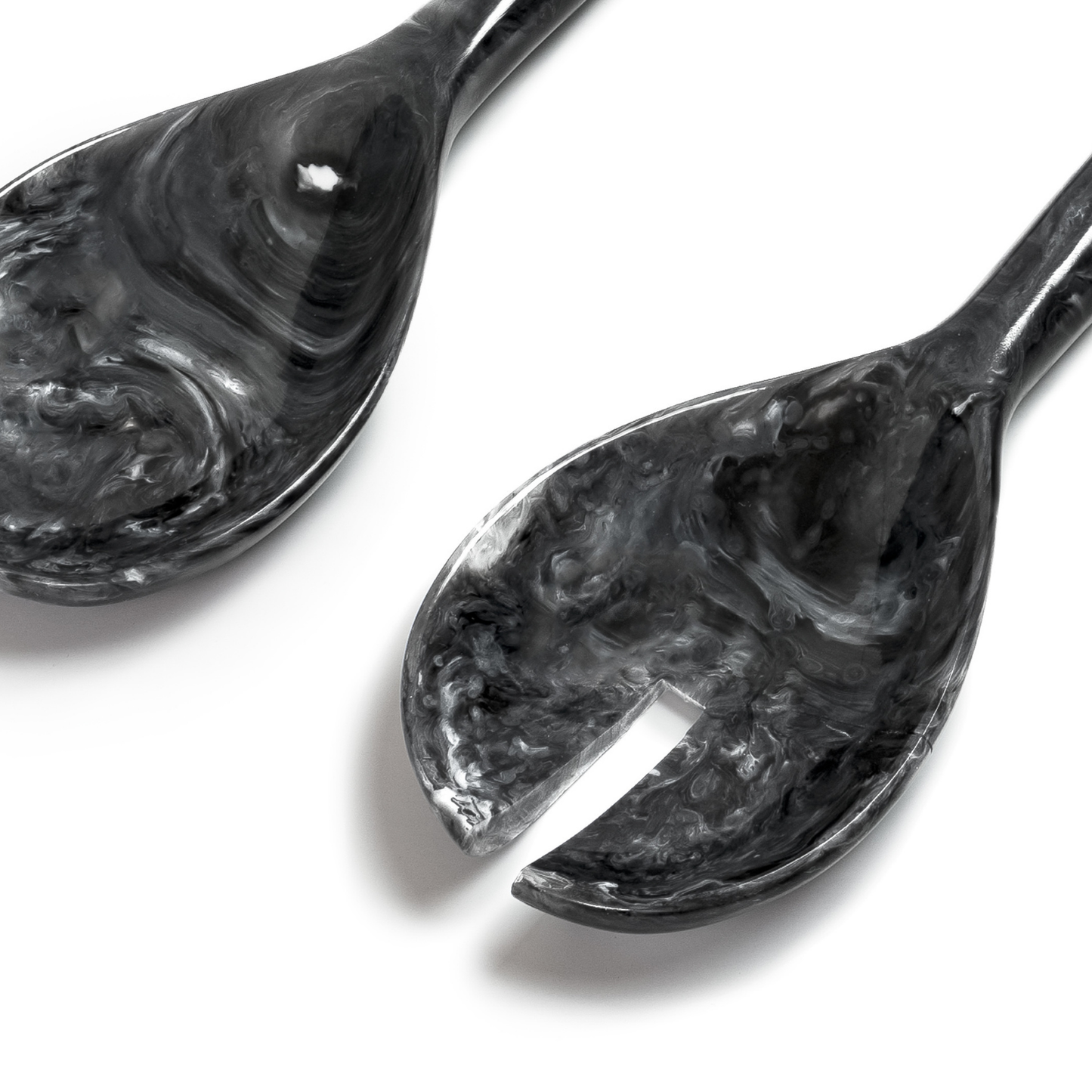 EveryWare Resin Servers - Black & White Swirl
