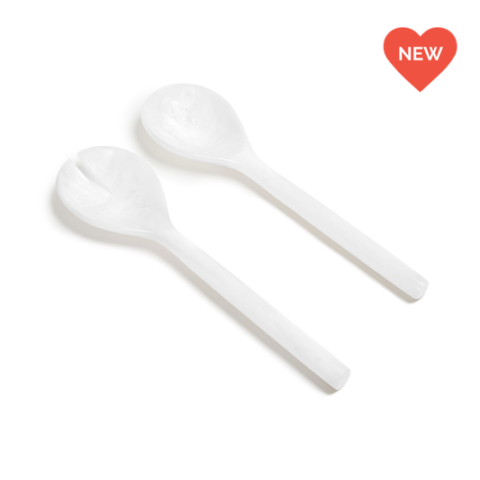 EveryWare Resin Servers - White Swirl