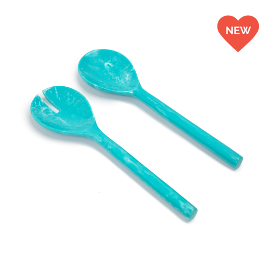 EveryWare Resin Servers - Teal Swirl
