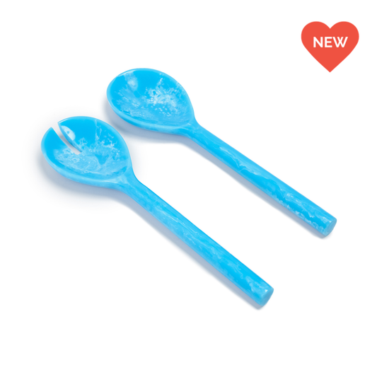 EveryWare Resin Servers - Turquoise Swirl