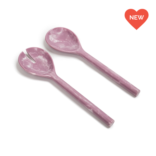 EveryWare Resin Servers - Lilac Swirl