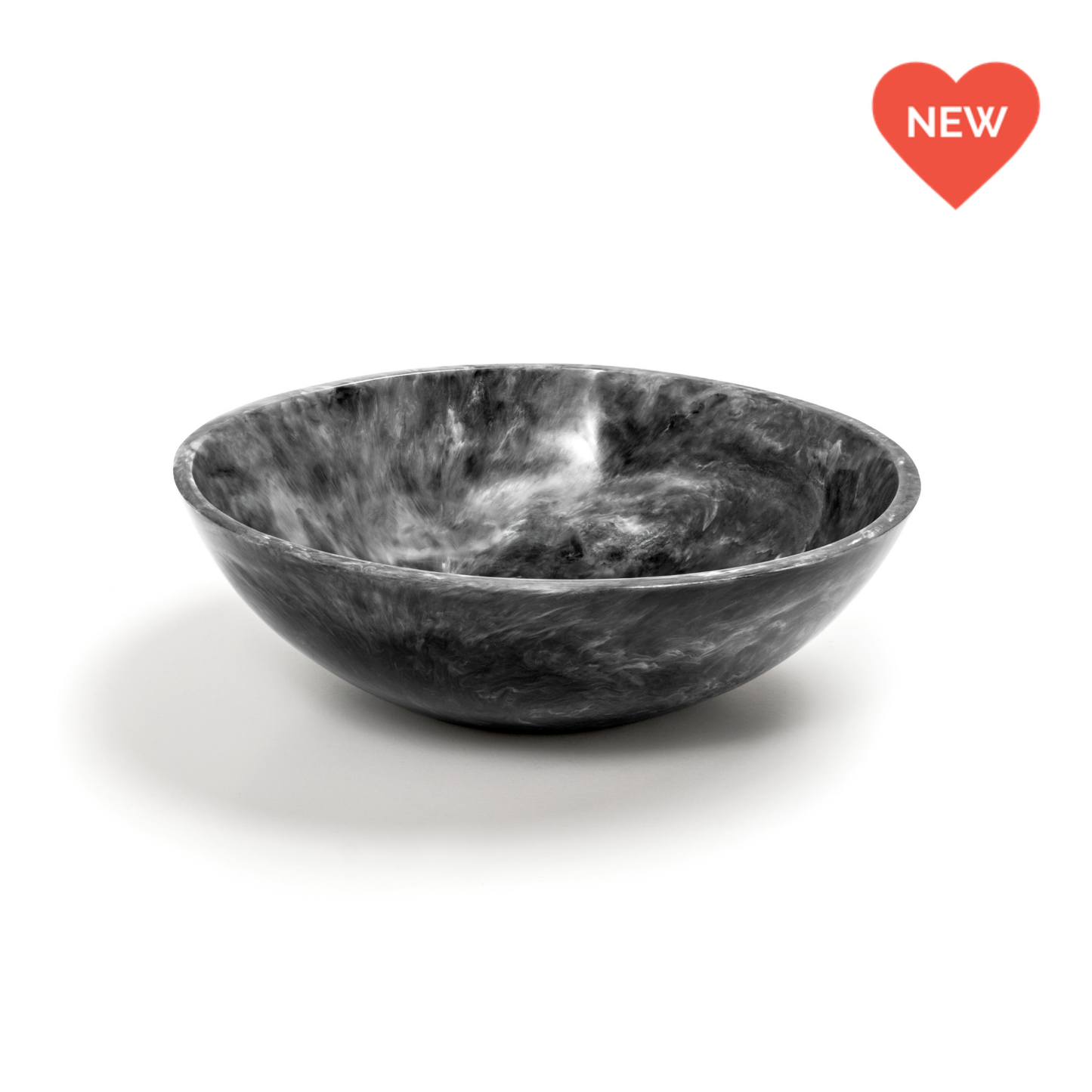 EveryWare Resin Bowl - Black & White Swirl