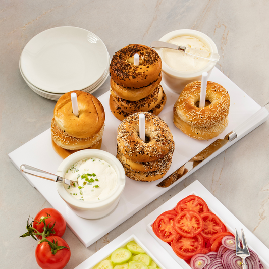 Bagels on Board - White Acrylic