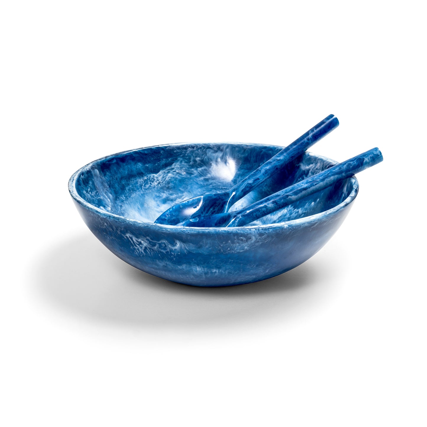 EveryWare Resin Servers - Blue Swirl