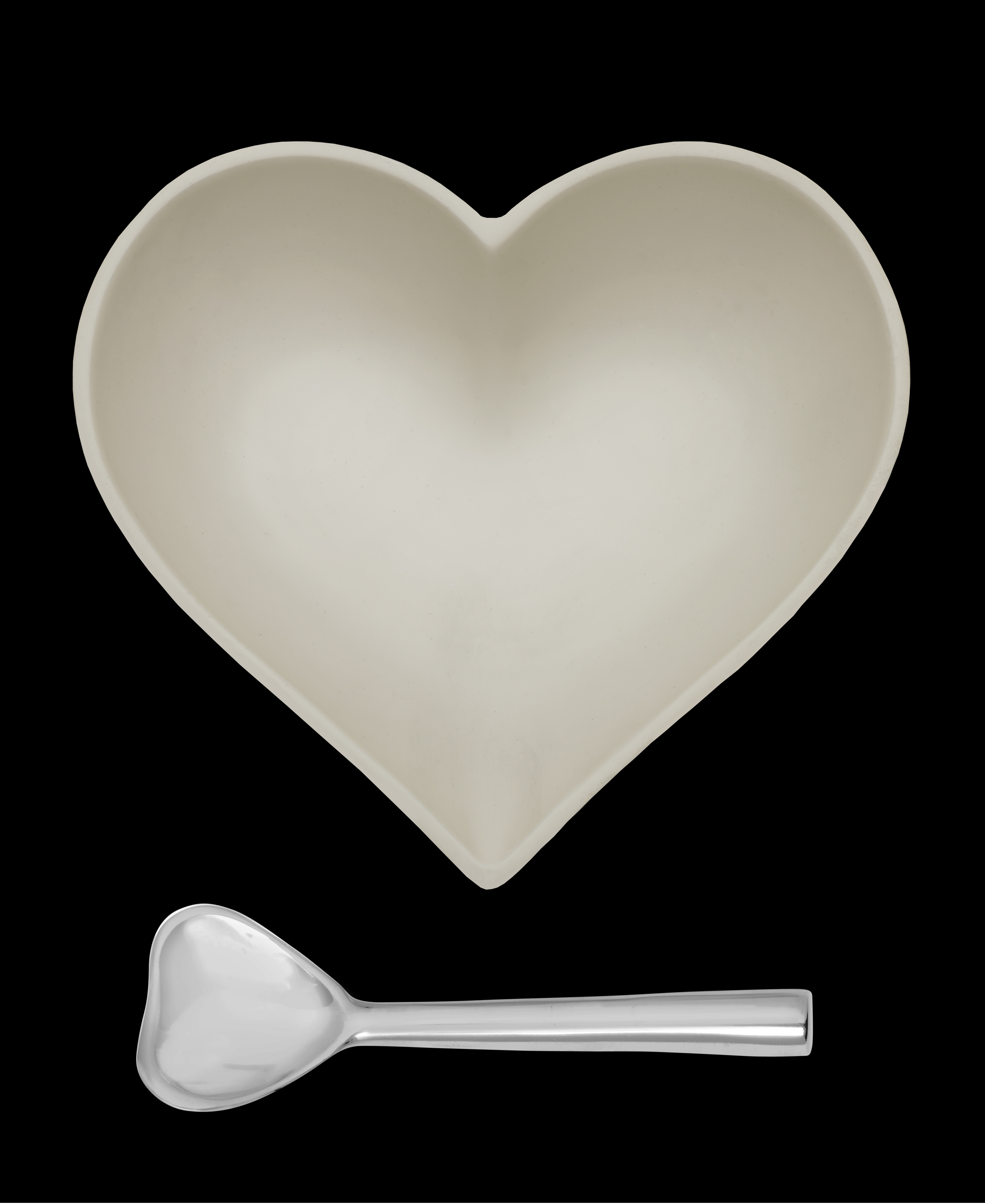 Happy Sand Heart with Heart Spoon